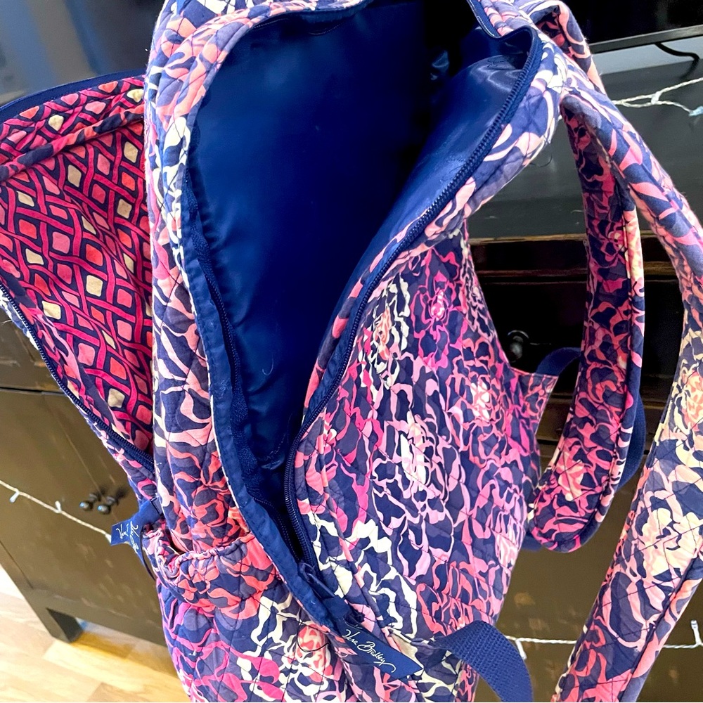 Vera Bradley Quilted Floral Backpack - Picture 7 of 9
